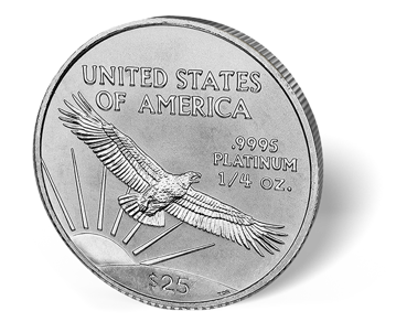 Picture of 1/4 oz American Platinum Eagle (Random Year, Varied Condition)