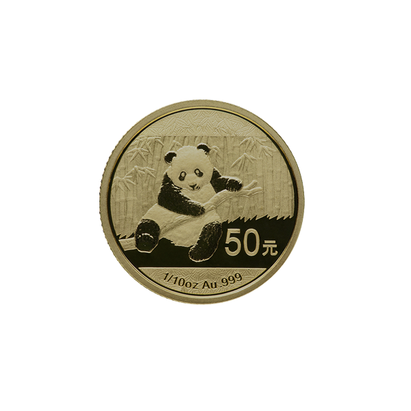 1/10 oz chinese gold panda coin, random year, gold bullion, gold coin, gold bullion coin