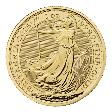 2025 1 oz british gold britannia coin, gold bullion, gold coin, gold bullion coin