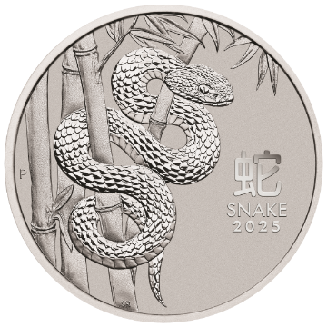 2025 1 oz perth mint platinum snake coin, platinum bullion, platinum coin, platinum bullion coin