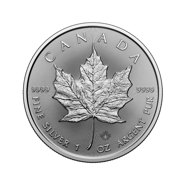 2025 1 oz canadian silver maple leaf coin (bu), silver bullion, silver coin, silver bullion coin