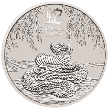 2025 1 oz perth mint silver snake(lunar series, bu), silver bullion, silver coin, silver bullion coin