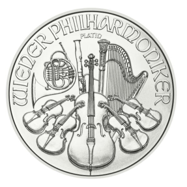 Picture of 2025 1 oz Austrian Platinum Philharmonic Coin